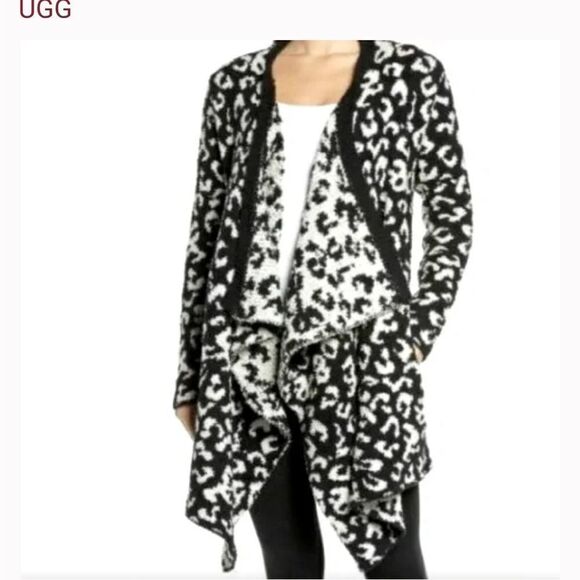 NWT UGG Phoebe Fluffy Sweater Wrap Cardigan - Picture 3 of 8